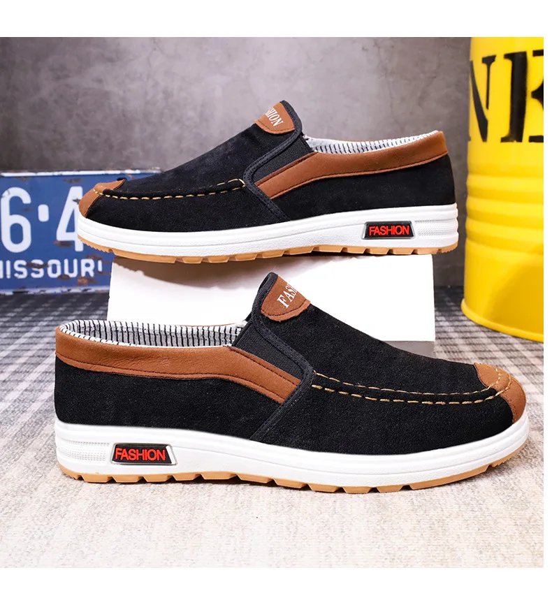 Shoes for Men Plus Size Male Loafers Casual Comfortable Sneakers Slip On leisure Shoes Lightweight Vintage Flats