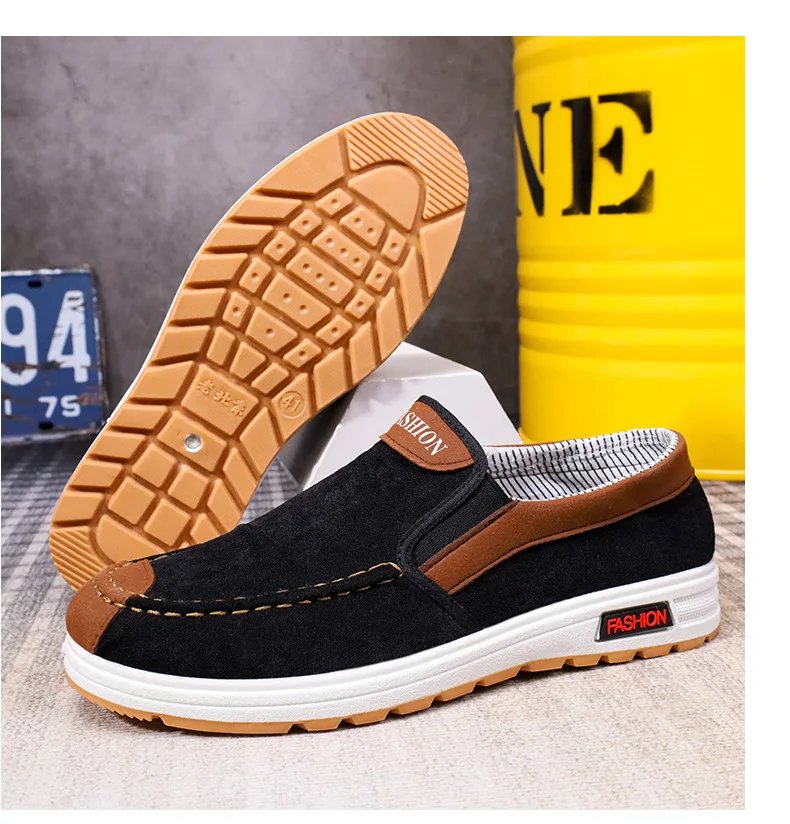 Shoes for Men Plus Size Male Loafers Casual Comfortable Sneakers Slip On leisure Shoes Lightweight Vintage Flats