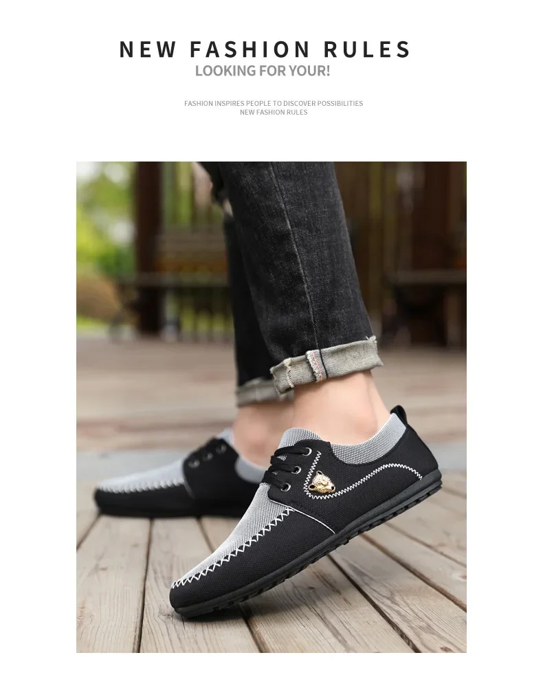 Mens Loafers Slip on Casual Shoes for Male 2024 New Breathable Canvas Driving Flats Comfortable Mocassins Non Slip Plus Size Mens Loafers Slip on Casual Shoes for Male 2024 New Breathable Canvas Driving Flats Comfortable Mocassins Non Slip Plus Size