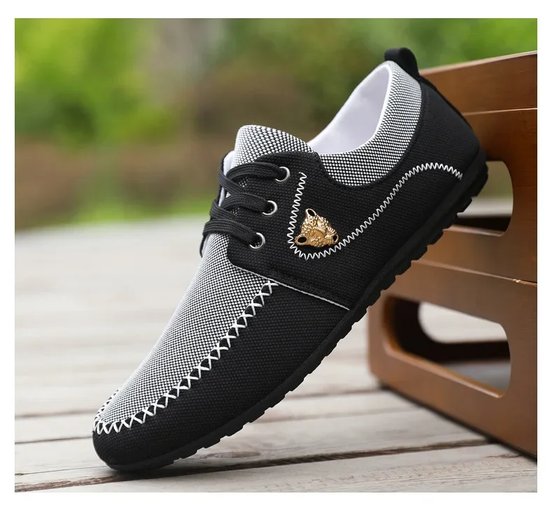 Mens Loafers Slip on Casual Shoes for Male 2024 New Breathable Canvas Driving Flats Comfortable Mocassins Non Slip Plus Size Mens Loafers Slip on Casual Shoes for Male 2024 New Breathable Canvas Driving Flats Comfortable Mocassins Non Slip Plus Size