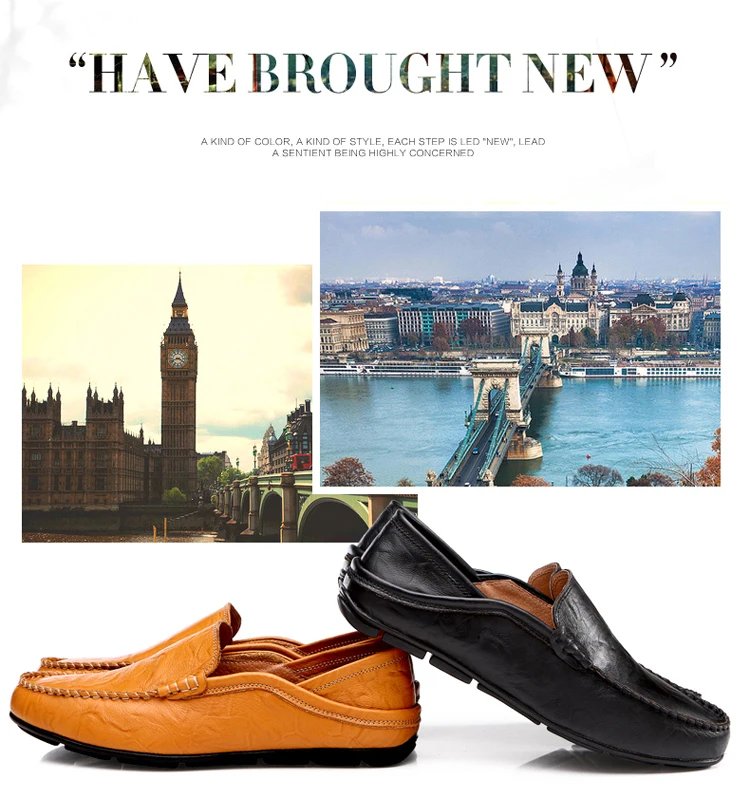 Men Loafers Leather Shoes For Men Casual Shoes Moccasins Breathable Sneakers Men Driving Shoes Comfort Flats