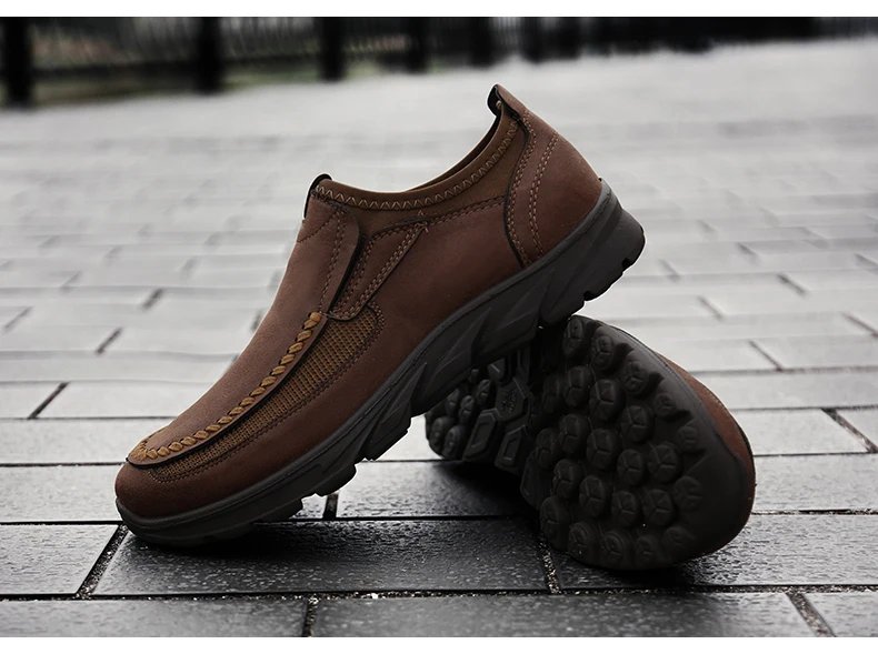 Men Casual Shoes Breathable Loafers Sneakers 2023 New Fashion Comfortable Flat Handmade Retro Leisure Loafers Shoes Men Shoes