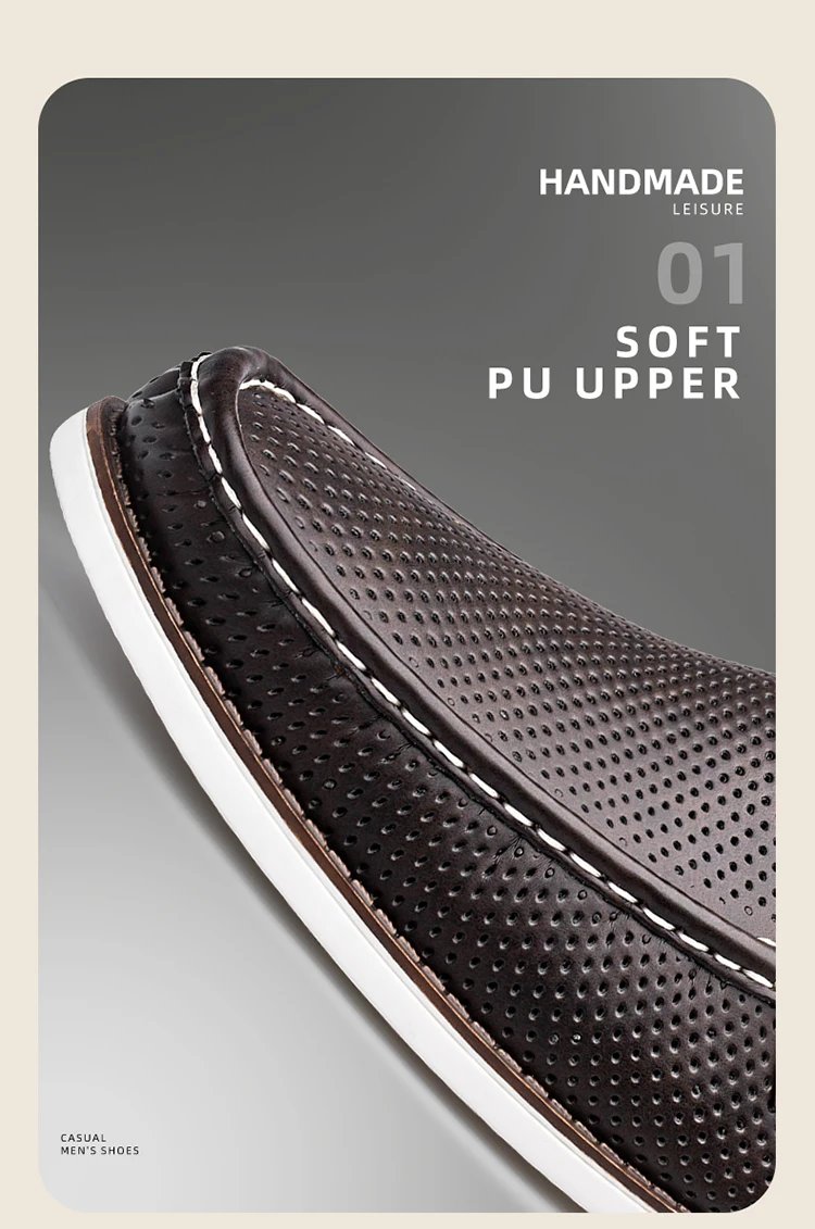 special edition hand-stitched comfortable and breathable lace-up Loafers fashion sailing shoes for men