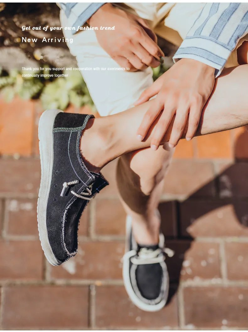 New Arrival Summer Autumn Comfortable Casual Shoes Mens Canvas Shoes For Men Brand Fashion Flat Loafers Shoe Size 48