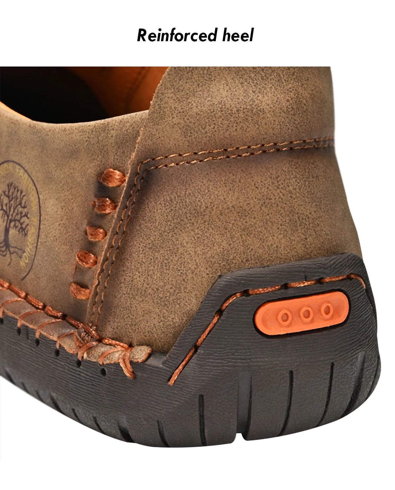 Handmade Leather Men Shoes Casual Loafers Slip OnZipper Split Leather Shoes Men Flats Hot Sale Moccasins Shoes Dropshipping