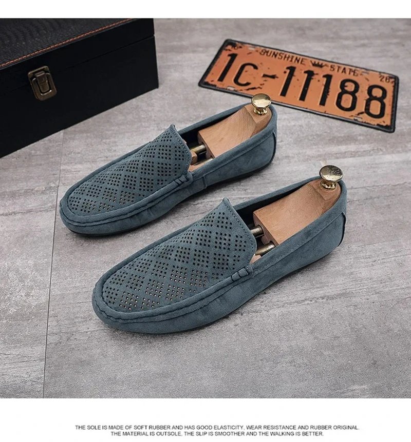 Men's Breathable Hollow Casual Men's Shoes 2023 Summer New Loafers Men Business Shoes Designer Loafers Shoe