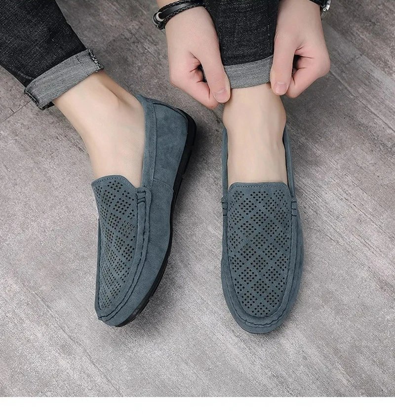 Men's Breathable Hollow Casual Men's Shoes 2023 Summer New Loafers Men Business Shoes Designer Loafers Shoe