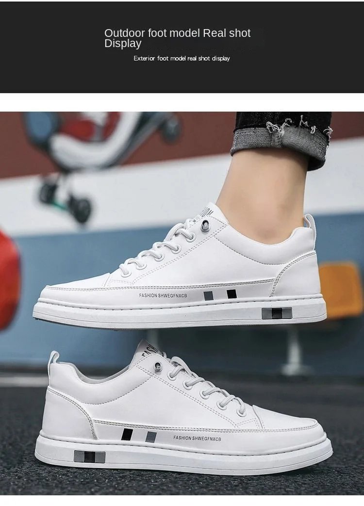 Soft Bottom Elastic Force Men's Sneakers New Breathable Flat Casual Shoes Fashion One Pedal Loafers High End Brand Shoes for Men