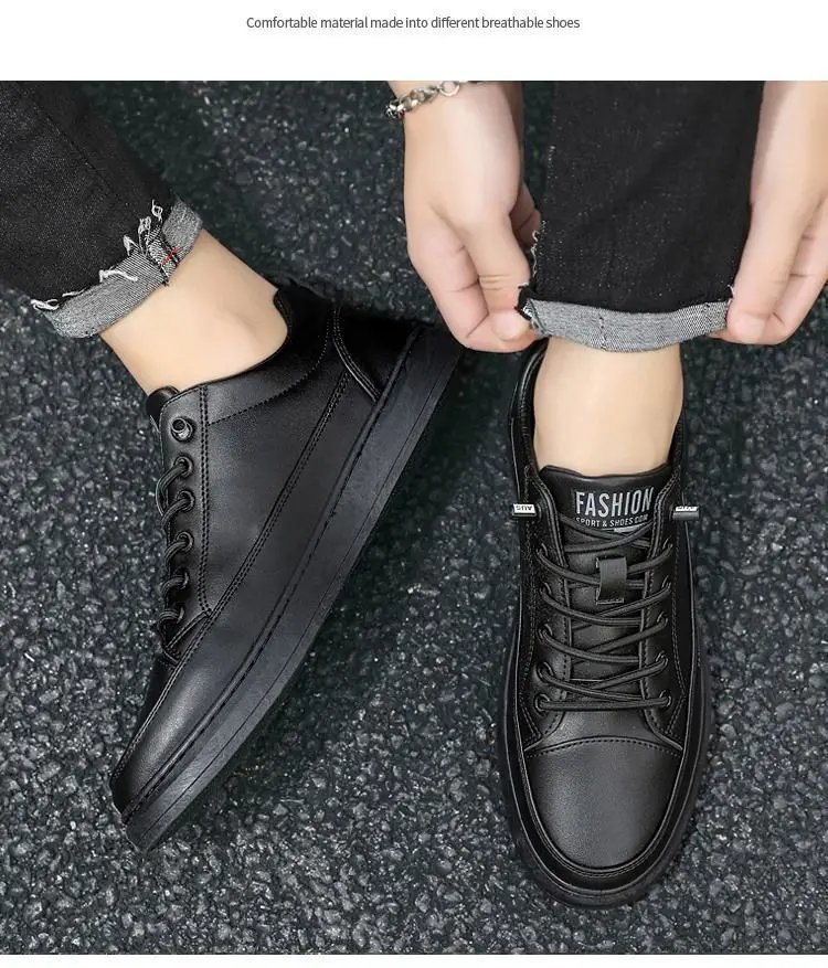 Soft Bottom Elastic Force Men's Sneakers New Breathable Flat Casual Shoes Fashion One Pedal Loafers High End Brand Shoes for Men