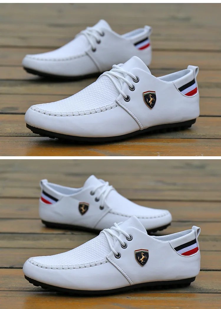 Spring Fashion Leather Shoes for Men Casual Loafers Moccasins High Quality Shoes Male Lightweight Driving Footwear 2023 New