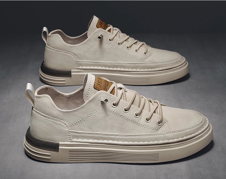 Classic Men's Sneakers Platform Slip on Casual Shoes for Men Leather Sneakers New Comfort Flat Shoes Spring Men's Loafers Shoes