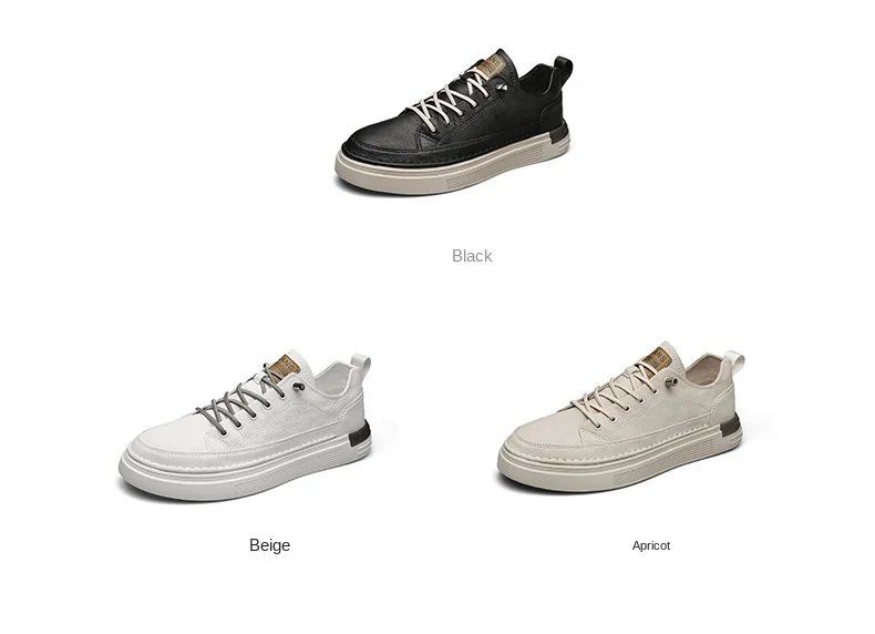 Classic Men's Sneakers Platform Slip on Casual Shoes for Men Leather Sneakers New Comfort Flat Shoes Spring Men's Loafers Shoes