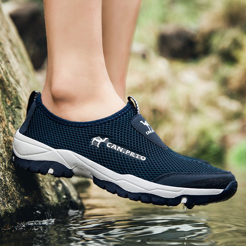 Fashion Summer Shoes Men Casual Shoes Mesh outdoor Breathable Slip-on Flats Men Sneakers Comfortable Water Loafers Zapatillas