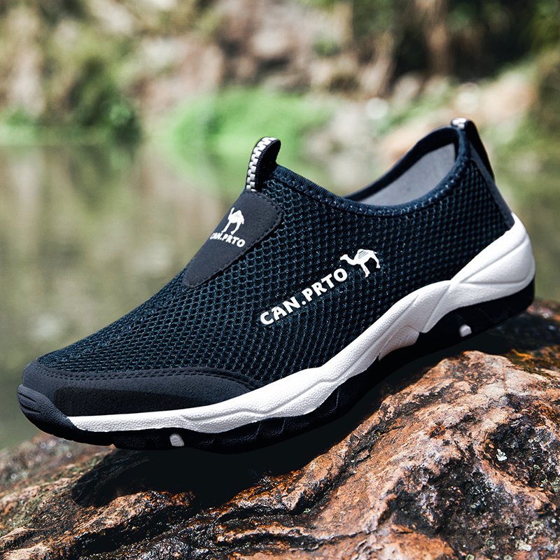 Fashion Summer Shoes Men Casual Shoes Mesh outdoor Breathable Slip-on Flats Men Sneakers Comfortable Water Loafers Zapatillas