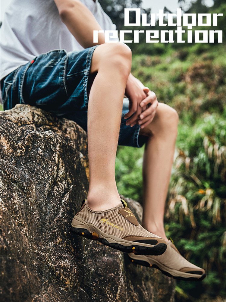 Fashion Summer Shoes Men Casual Shoes Mesh outdoor Breathable Slip-on Flats Men Sneakers Comfortable Water Loafers Zapatillas