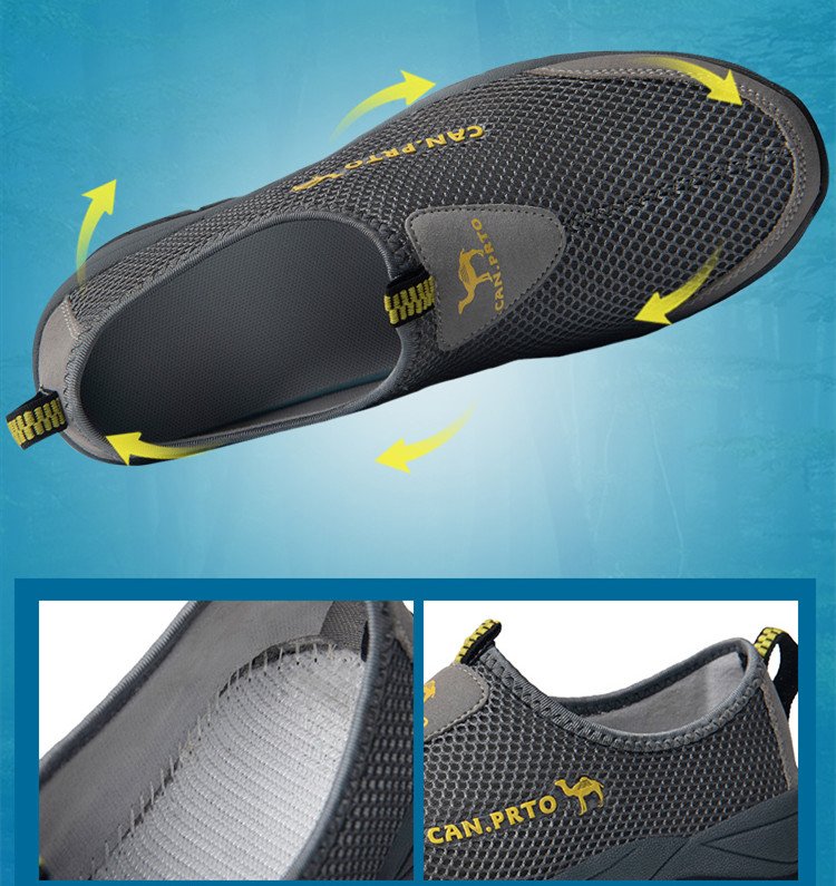 Fashion Summer Shoes Men Casual Shoes Mesh outdoor Breathable Slip-on Flats Men Sneakers Comfortable Water Loafers Zapatillas