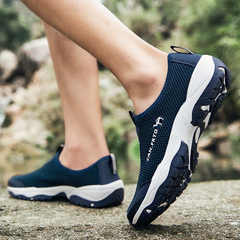 Fashion Summer Shoes Men Casual Shoes Mesh outdoor Breathable Slip-on Flats Men Sneakers Comfortable Water Loafers Zapatillas