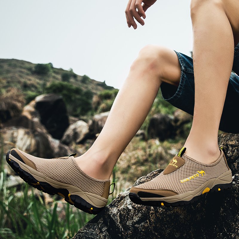 Fashion Summer Shoes Men Casual Shoes Mesh outdoor Breathable Slip-on Flats Men Sneakers Comfortable Water Loafers Zapatillas