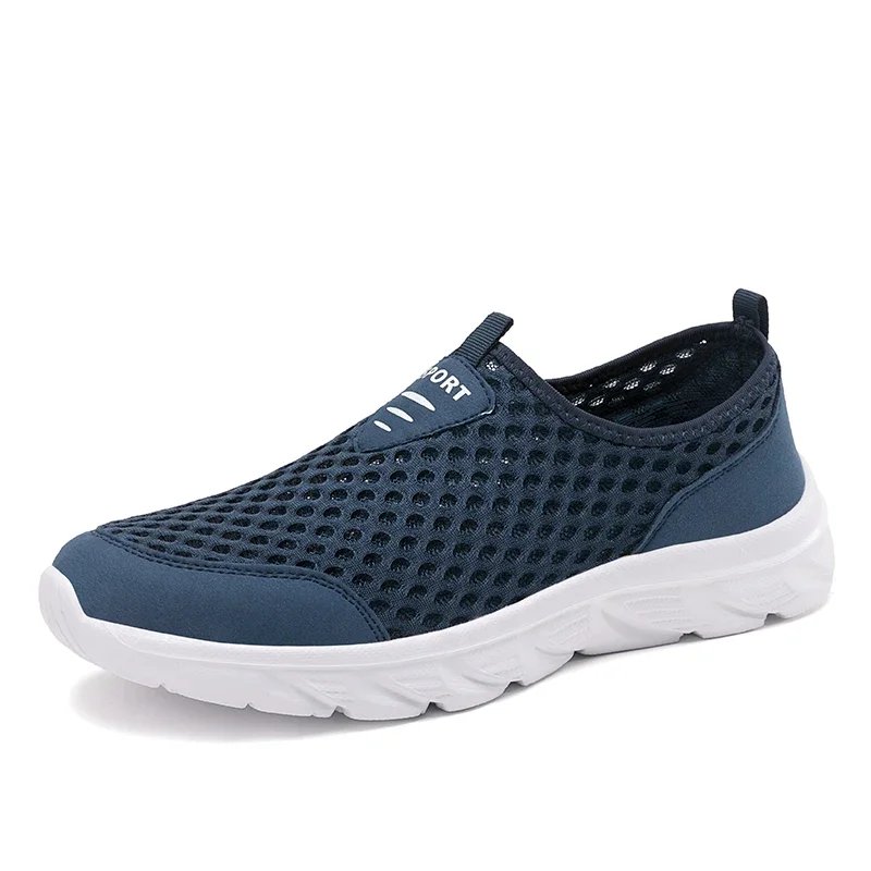 2023 New Sneakers Men Breathable Mesh Lightweight Casual Walking Man Shoes Slip-On Driving Men Loafers Zapatos Casuales