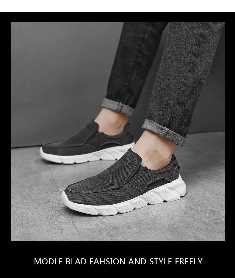 Men Shoes 2022 New Men Casual Shoes Breathable Classic Canvas Slip on Shoes For Men Breathable Walking Sneakers Men Loafers