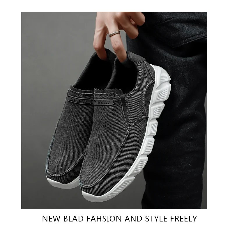 Men Shoes 2022 New Men Casual Shoes Breathable Classic Canvas Slip on Shoes For Men Breathable Walking Sneakers Men Loafers