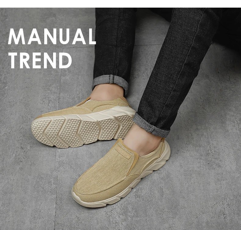 Men Shoes 2022 New Men Casual Shoes Breathable Classic Canvas Slip on Shoes For Men Breathable Walking Sneakers Men Loafers