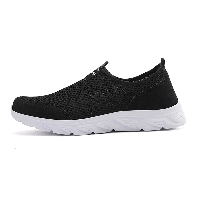 Men Shoes Breathable Mesh Summer Lightweight Hiking Walking Casual Shoes Slip-On Driving Men's Loafers