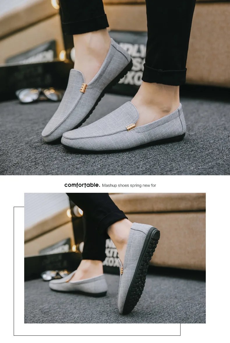 Shoes Men Casual  Comfort Men Shoes Denim Male Shoes Adult Footwear 2023 New Men Loafers Canvas Shoes Men Sneakers Driving Shoes