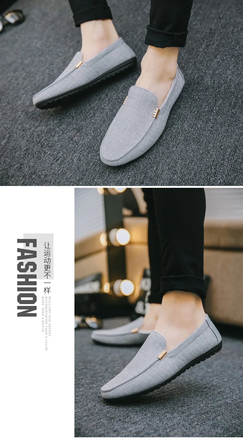 Shoes Men Casual  Comfort Men Shoes Denim Male Shoes Adult Footwear 2023 New Men Loafers Canvas Shoes Men Sneakers Driving Shoes