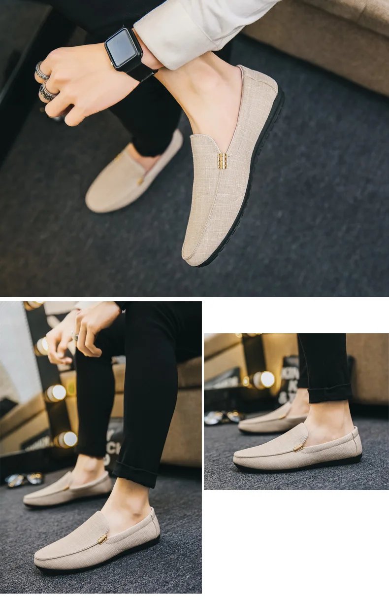 Shoes Men Casual  Comfort Men Shoes Denim Male Shoes Adult Footwear 2023 New Men Loafers Canvas Shoes Men Sneakers Driving Shoes