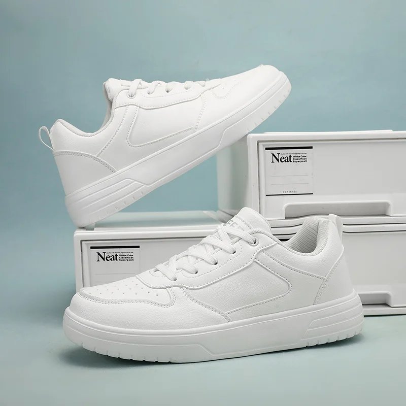 White Sneakers for Men Lightweight Breathable Sports Casual Running Shoes for Teenagers Versatile Small Skateboard Shoes Women White Sneakers for Men Lightweight Breathable Sports Casual Running Shoes for Teenagers Versatile Small Skateboard Shoes Women