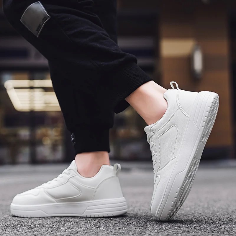 White Sneakers for Men Lightweight Breathable Sports Casual Running Shoes for Teenagers Versatile Small Skateboard Shoes Women White Sneakers for Men Lightweight Breathable Sports Casual Running Shoes for Teenagers Versatile Small Skateboard Shoes Women