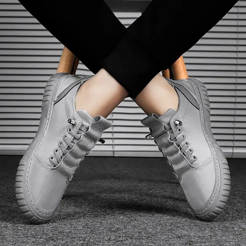 Men Casual Shoes Breathable Black Sneakers Fashion Driving Walking Tennis Shoes for Male Skate Flats Zapatillas Hombre