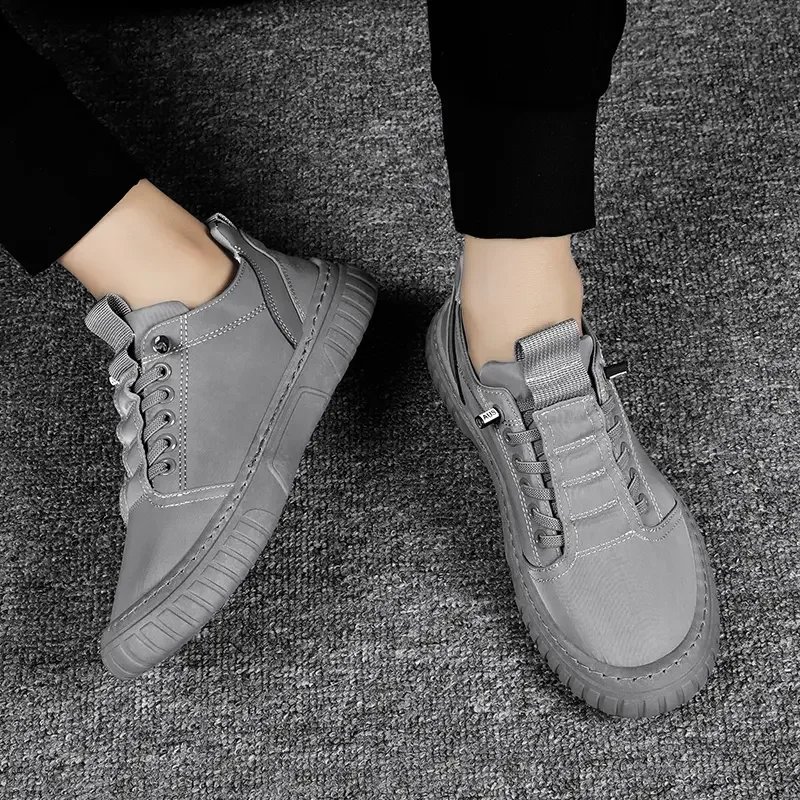 Men Casual Shoes Breathable Black Sneakers Fashion Driving Walking Tennis Shoes for Male Skate Flats Zapatillas Hombre