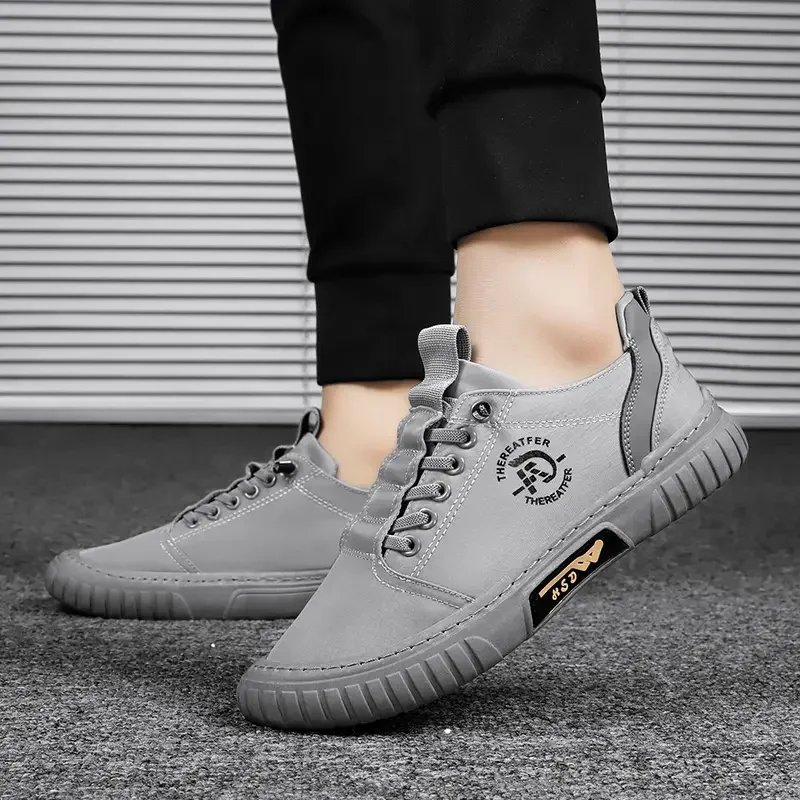 Men Casual Shoes Breathable Black Sneakers Fashion Driving Walking Tennis Shoes for Male Skate Flats Zapatillas Hombre