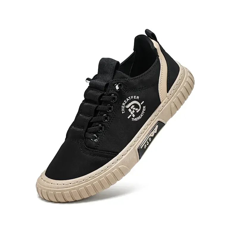 Men Casual Shoes Breathable Black Sneakers Fashion Driving Walking Tennis Shoes for Male Skate Flats Zapatillas Hombre