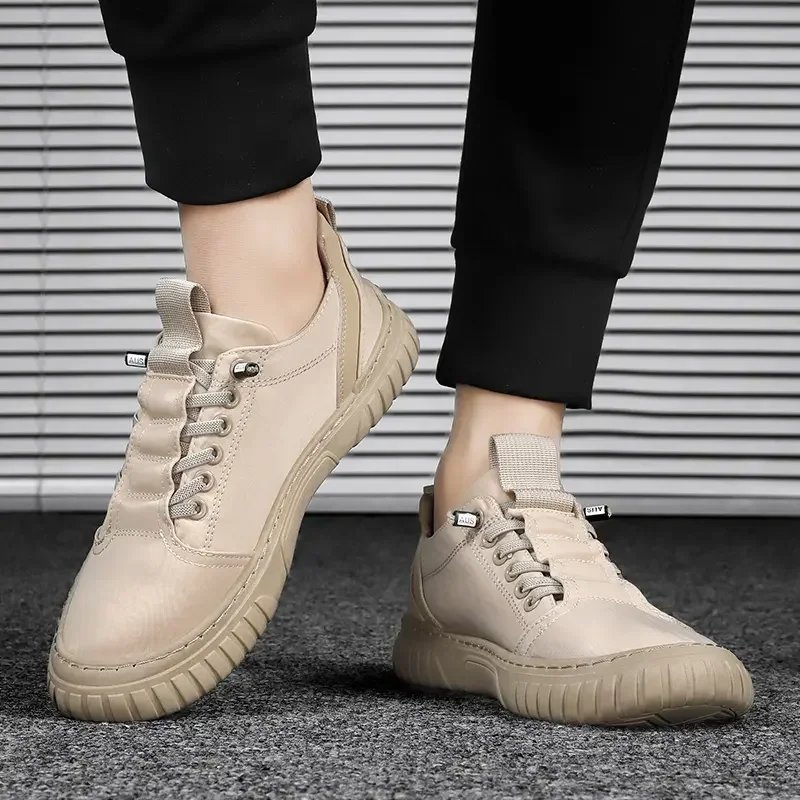 Men Casual Shoes Breathable Black Sneakers Fashion Driving Walking Tennis Shoes for Male Skate Flats Zapatillas Hombre