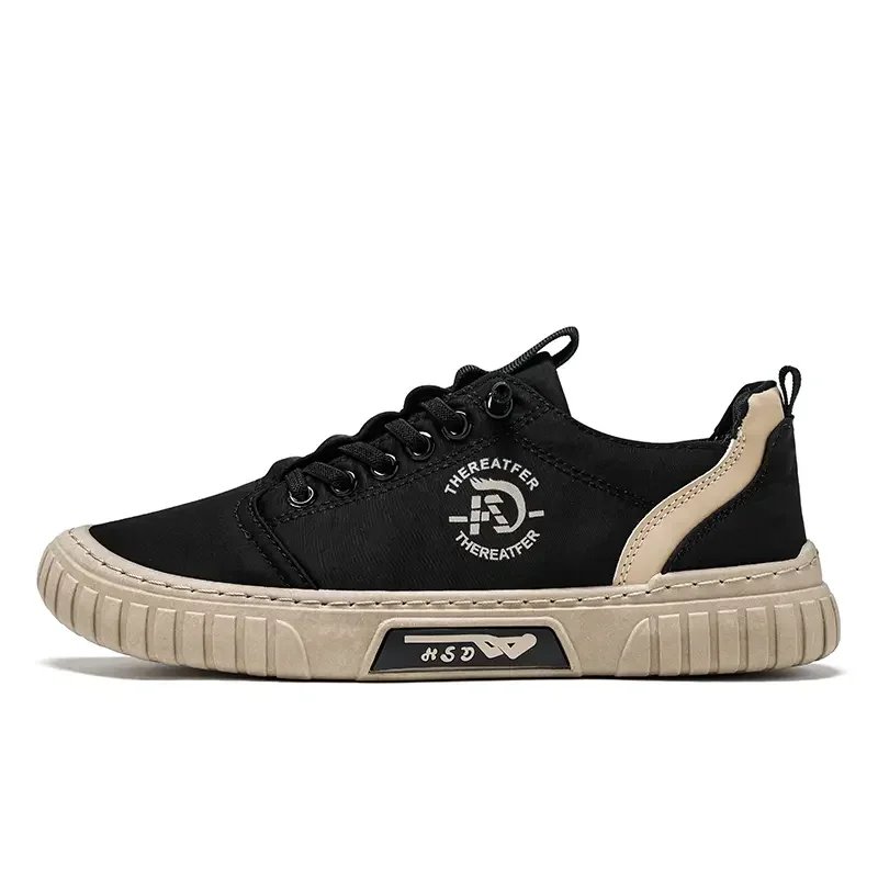 Men Casual Shoes Breathable Black Sneakers Fashion Driving Walking Tennis Shoes for Male Skate Flats Zapatillas Hombre