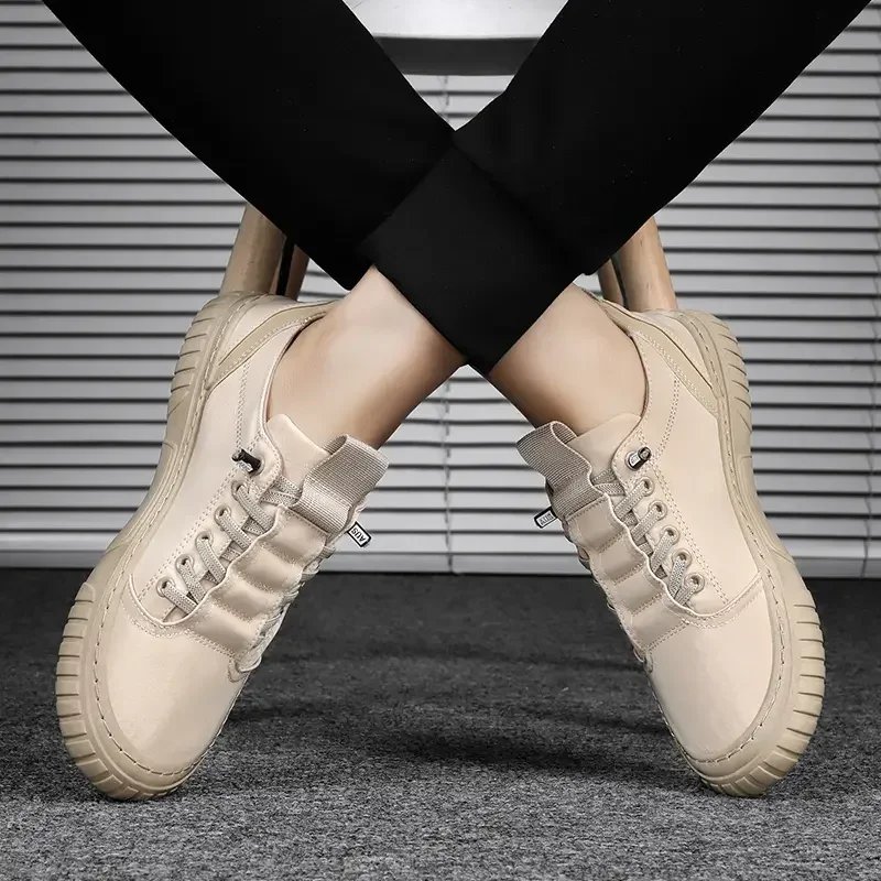 Men Casual Shoes Breathable Black Sneakers Fashion Driving Walking Tennis Shoes for Male Skate Flats Zapatillas Hombre