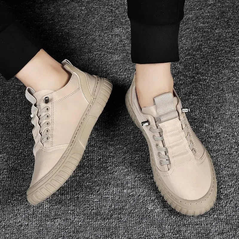 Men Casual Shoes Breathable Black Sneakers Fashion Driving Walking Tennis Shoes for Male Skate Flats Zapatillas Hombre