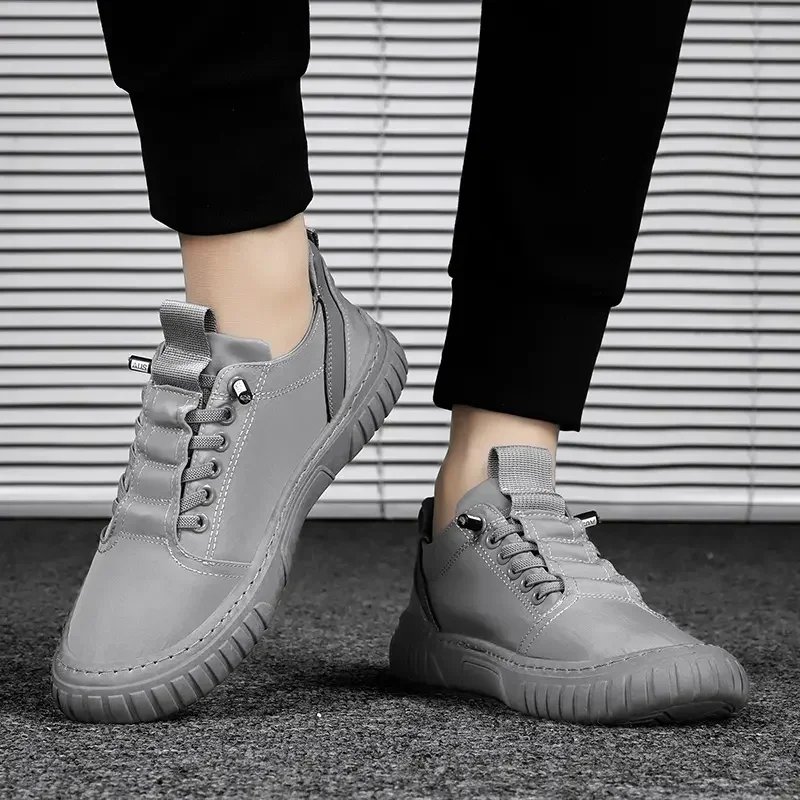 Men Casual Shoes Breathable Black Sneakers Fashion Driving Walking Tennis Shoes for Male Skate Flats Zapatillas Hombre