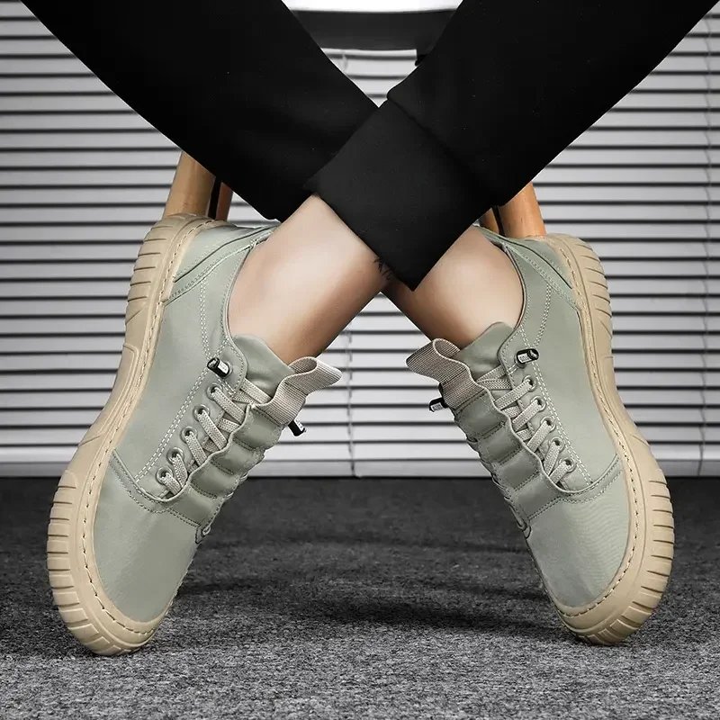 Men Casual Shoes Breathable Black Sneakers Fashion Driving Walking Tennis Shoes for Male Skate Flats Zapatillas Hombre