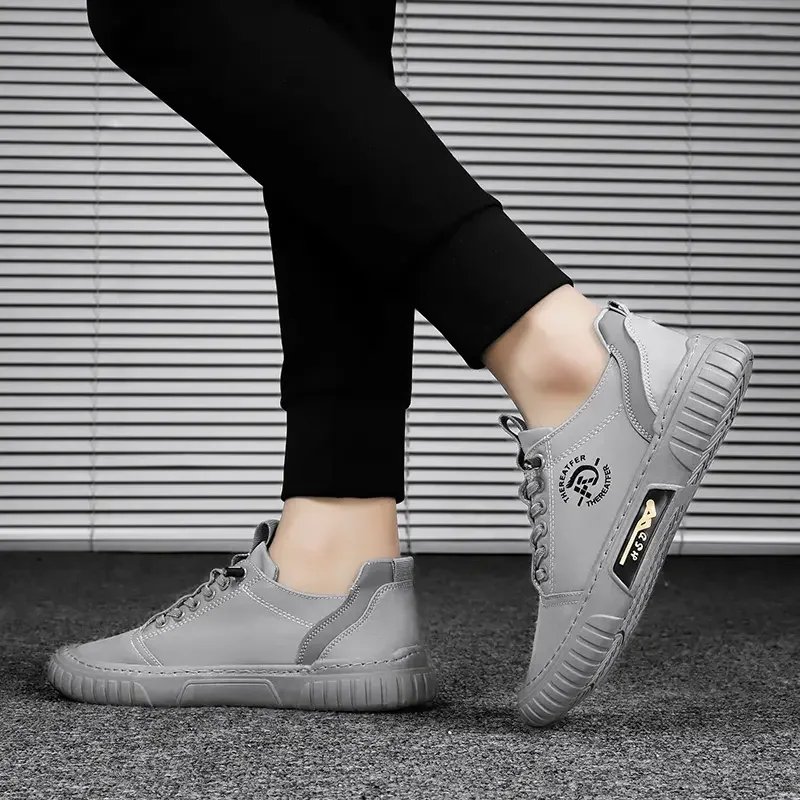 Men Casual Shoes Breathable Black Sneakers Fashion Driving Walking Tennis Shoes for Male Skate Flats Zapatillas Hombre