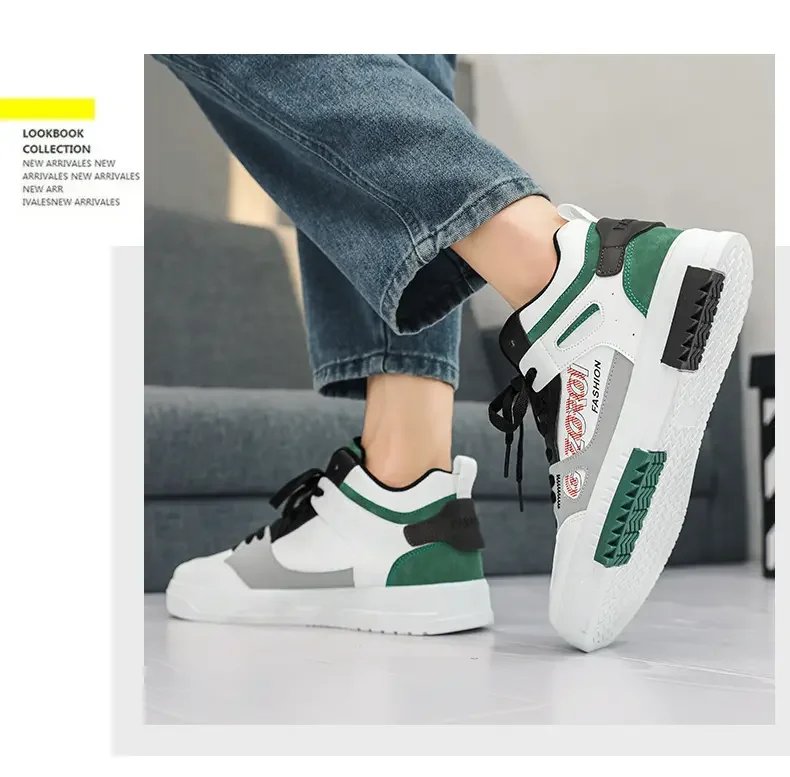 Youth High Top Sneakers For Men New Fashion Brand Good Quality Casual Men's Shoes Comfortable Non-slip Man Flat Skateboard Shoes