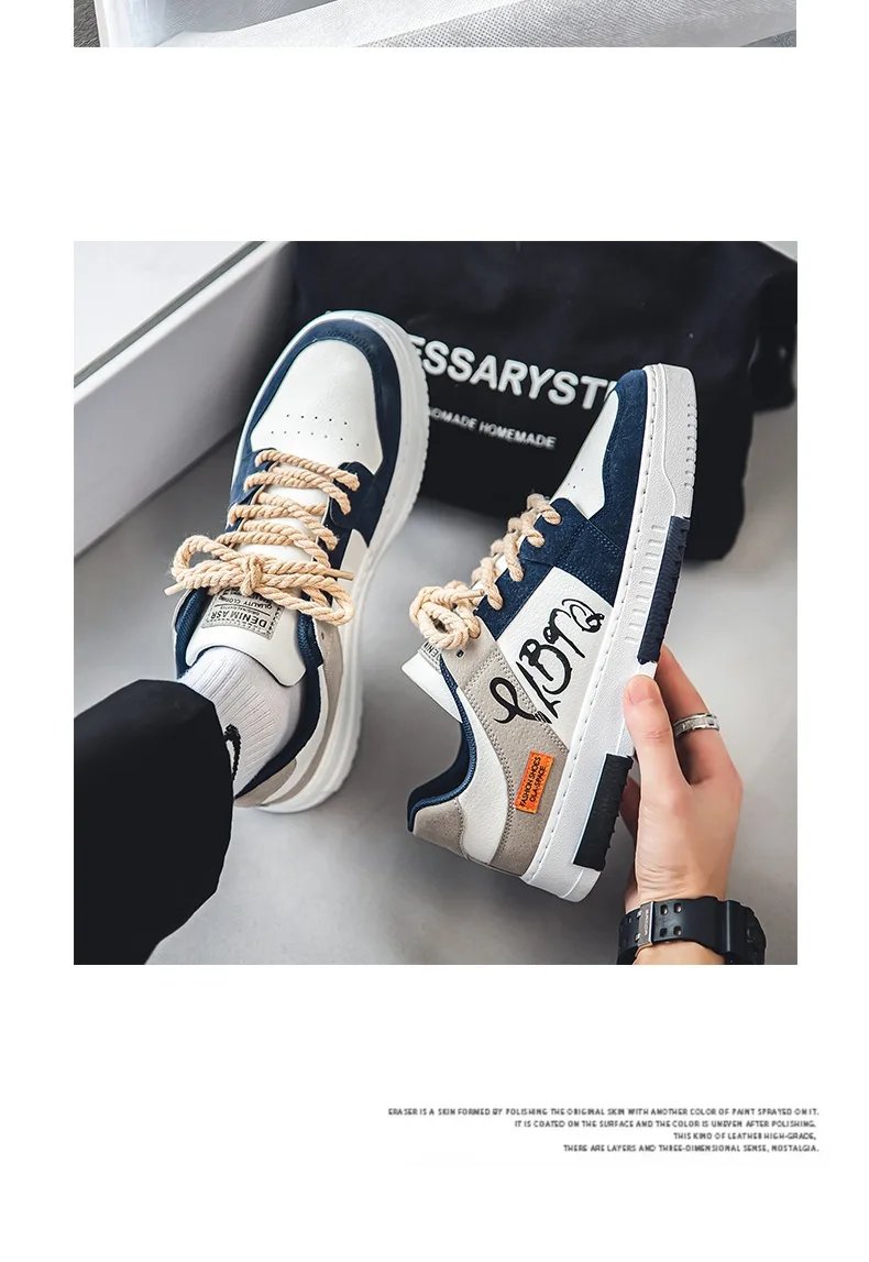 Men Fashion Sneakers Casual Skate Shoes Low Top 2023 Spring Autumn Lightweight Shoes for Male Men Fashion Sneakers Casual Skate Shoes Low Top 2023 Spring Autumn Lightweight Shoes for Male