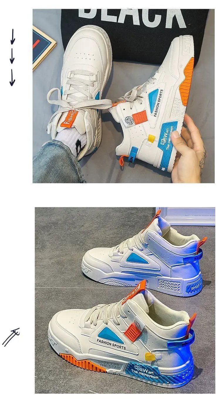 Fashion Men's Skateboard Shoes Outdoor Hip Hop Skate Shoes Man Street Platform Casual Sneakers For Men zapatillas de hombre