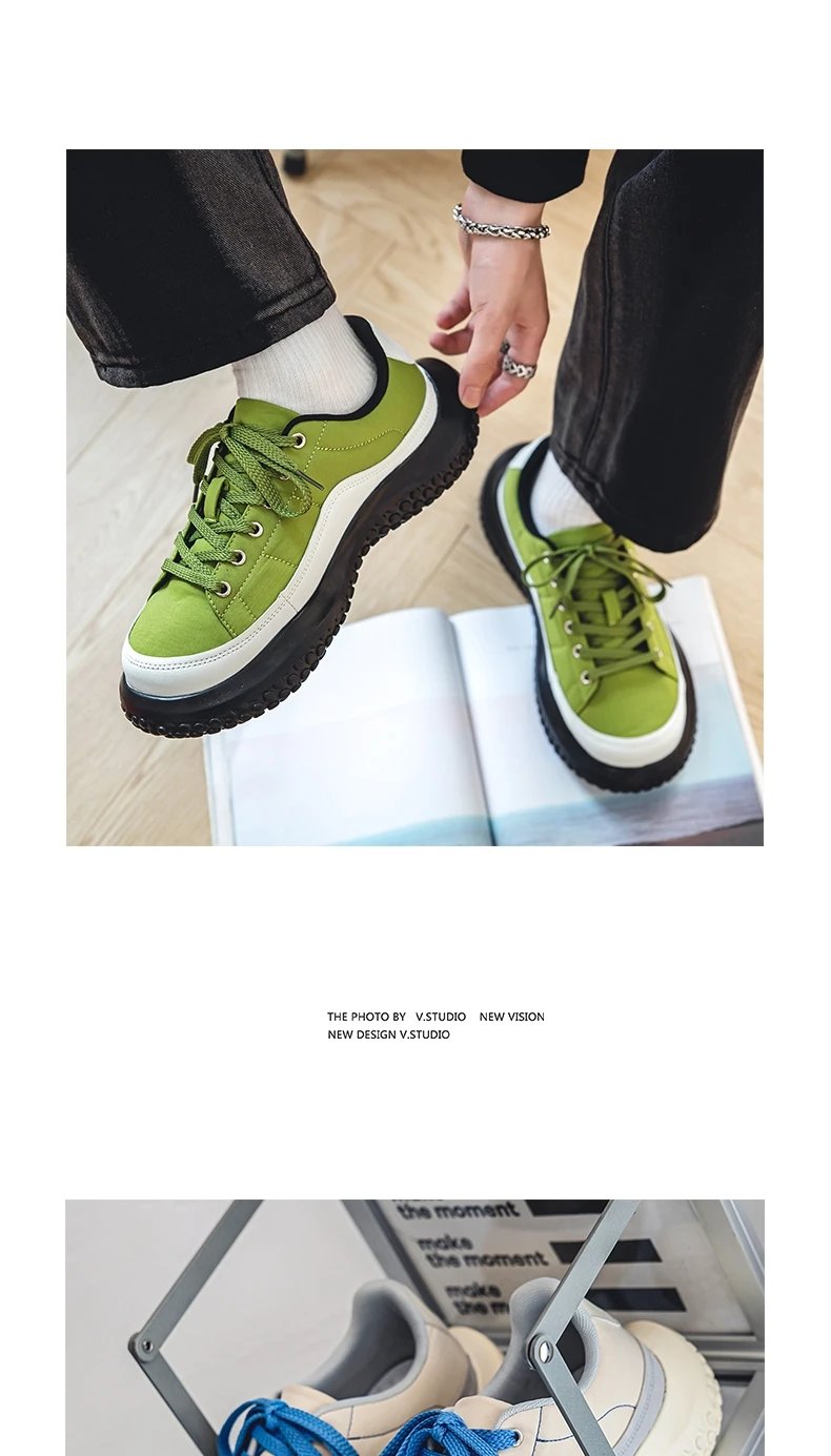 2024 Men Canvas Shoes Casual Shoes Street Fashion Youth Flat Skate Shoes Sneakers Loafers New Summer Breathable Comfortable Wild