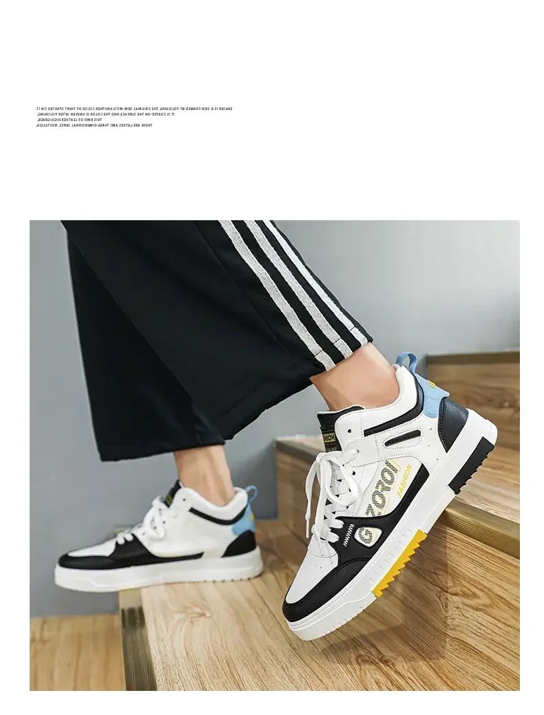Youth High Top Sneakers For Men New Fashion Brand Good Quality Casual Men's Shoes Comfortable Non-slip Man Flat Skateboard Shoes