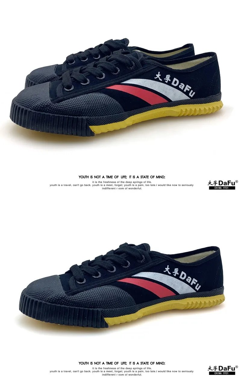 DaFu Original Parkour Shoes Kungfu Sneakers Martial Arts Shaolin Taichi Taekwondo Wushu Soft Comfortable Men Women