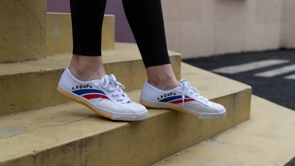 DaFu Original Parkour Shoes Kungfu Sneakers Martial Arts Shaolin Taichi Taekwondo Wushu Soft Comfortable Men Women